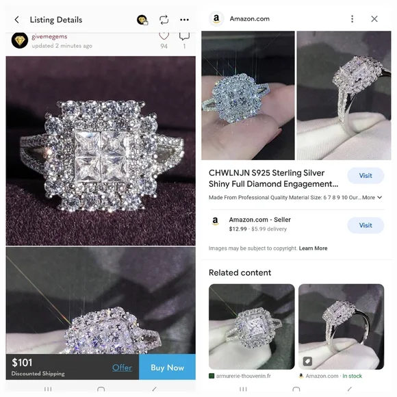 SAVE YOUR MONEY- Rings Jewelry Scammy - Picture 5 of 11